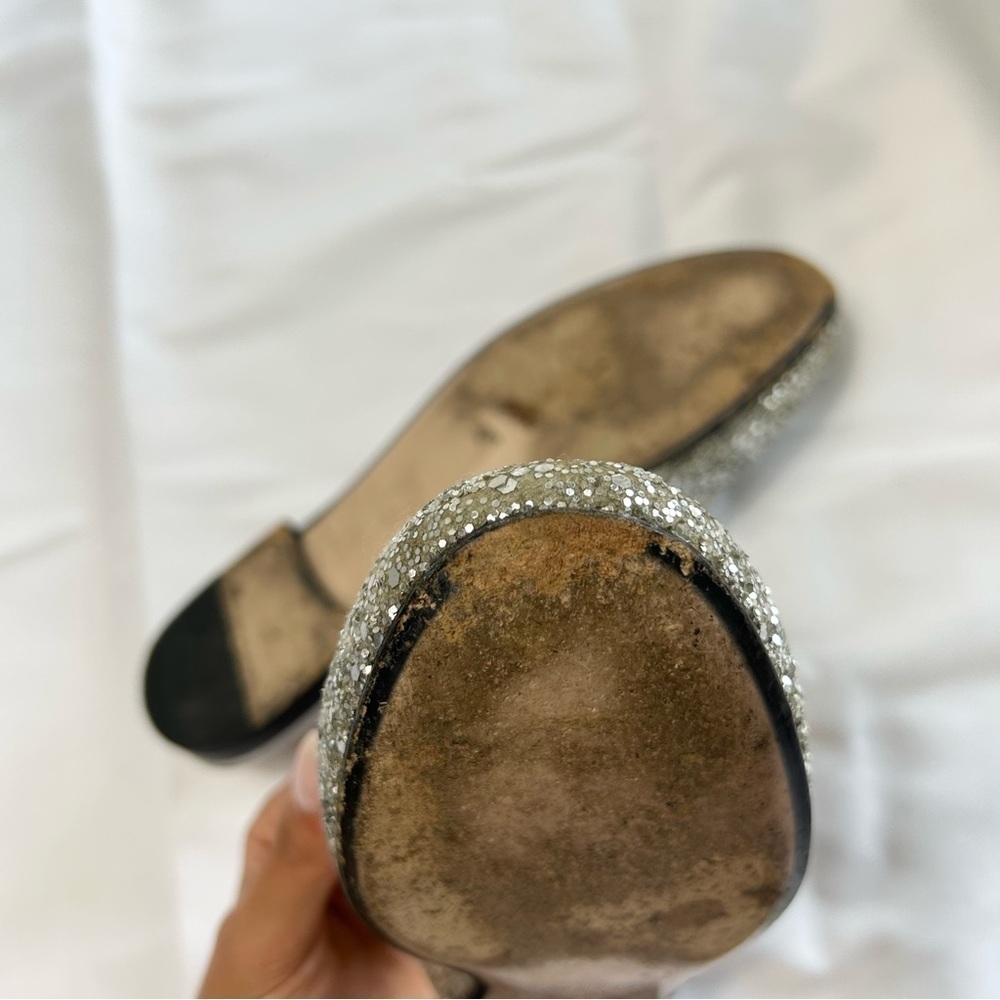 Gucci Princetown Horsebit-Detailed Glitter Leather Slippers size 37 - Picture 11 of 14